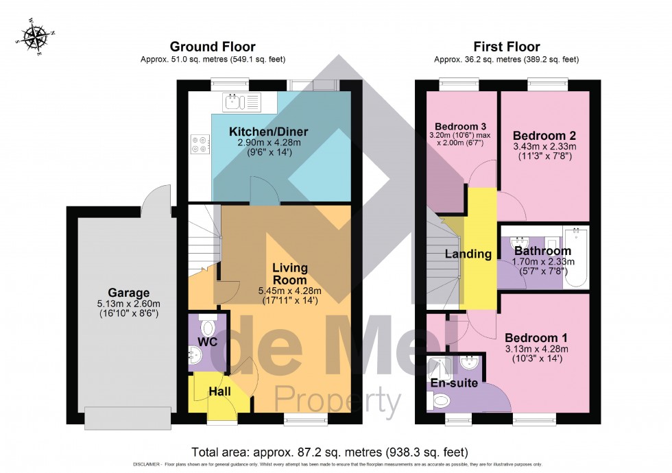 Floorplan for Tawny Close, Bishops Cleeve