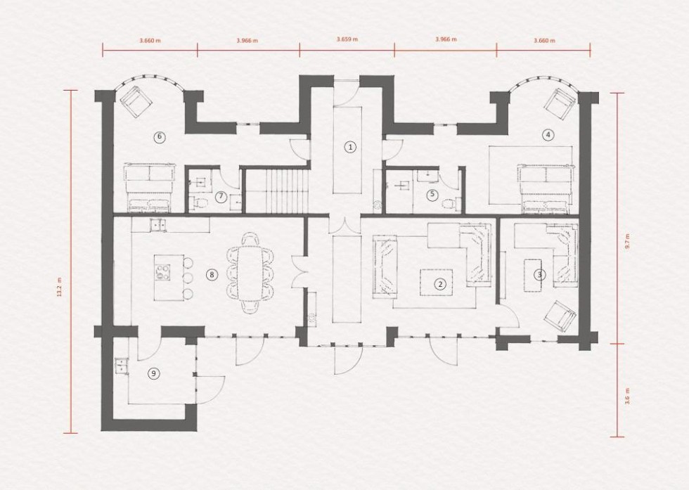 Floorplan for Building Plot with Planning Permission, Church Road, Leckhampton, Cheltenham