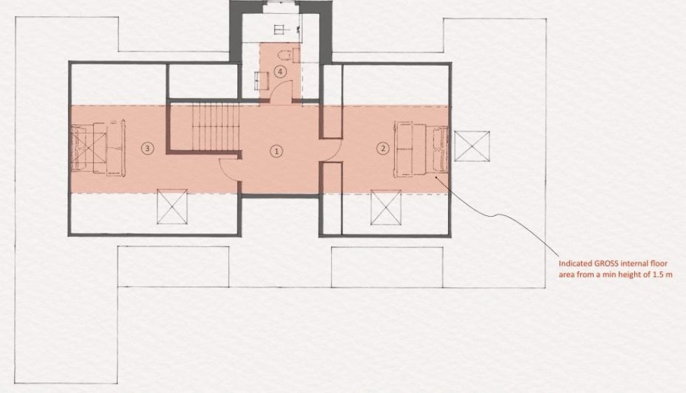 Floorplan for Building Plot with Planning Permission, Church Road, Leckhampton, Cheltenham