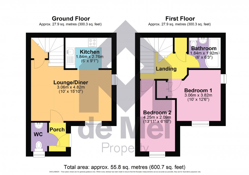 Floorplan for West Way, Bishops Cleeve, Cheltenham, GL52