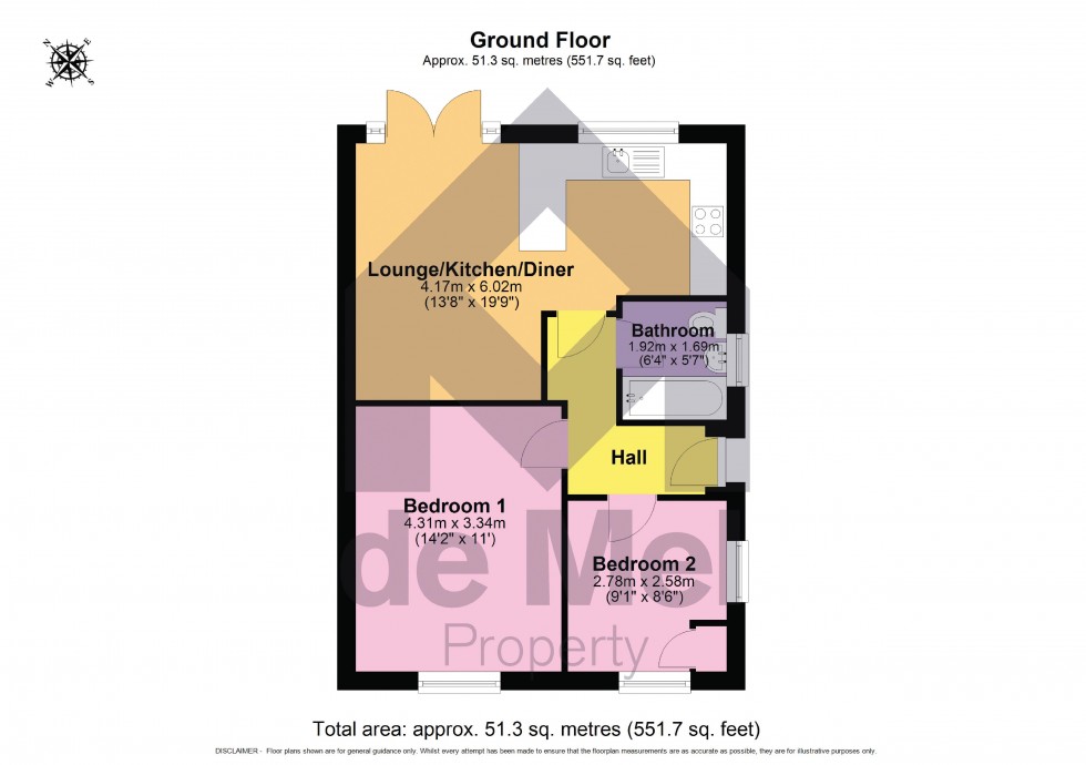 Floorplan for Strickland Road, Cheltenham, Gloucestershire, GL52