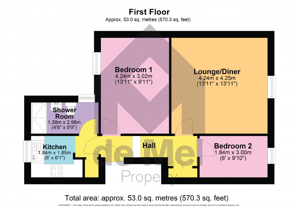 Floorplan for Hales Road, Cheltenham, Gloucestershire, GL52