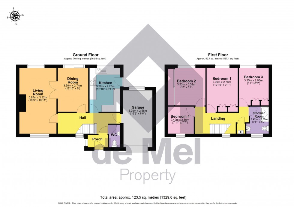 Floorplan for Pottersfield Road, Woodmancote