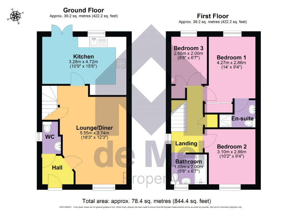 Floorplan for Kempley Close, Cheltenham, Gloucestershire, GL52