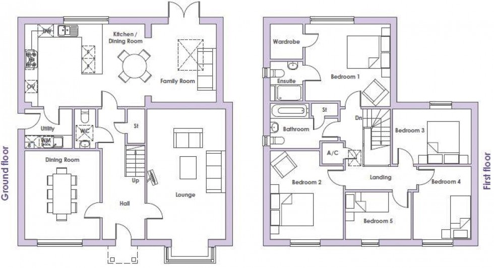 Floorplan for Delavale Road, Winchcombe