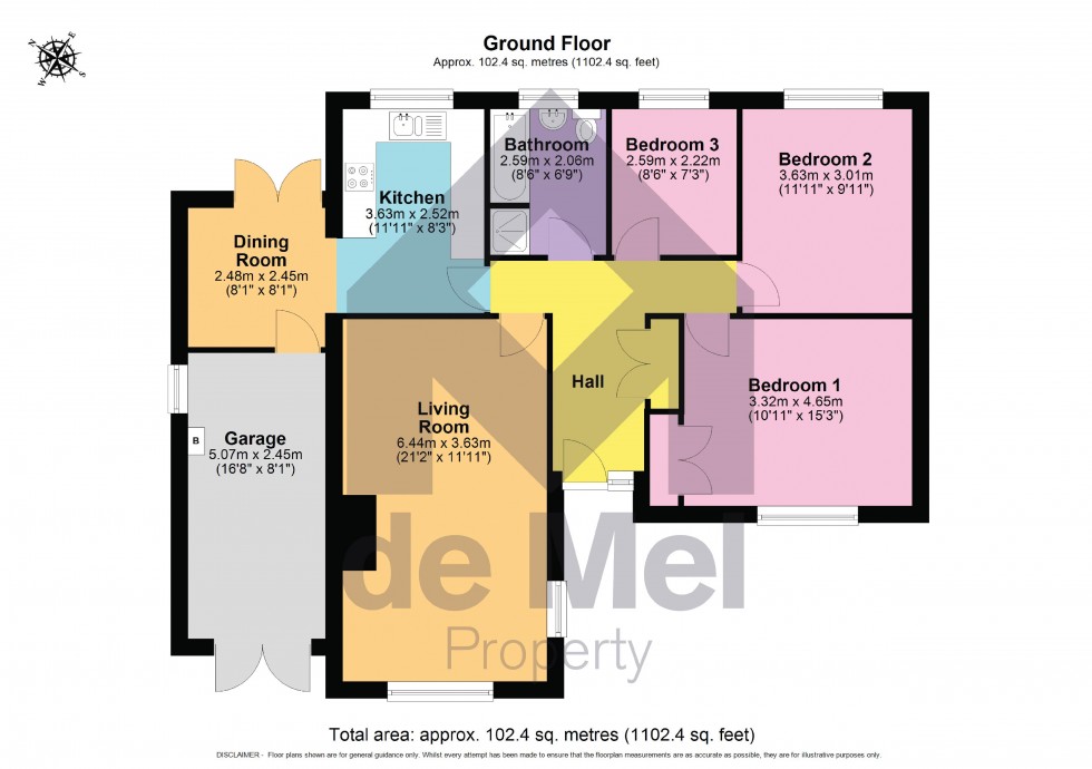 Floorplan for Kayte Lane, Bishops Cleeve, Cheltenham, GL52