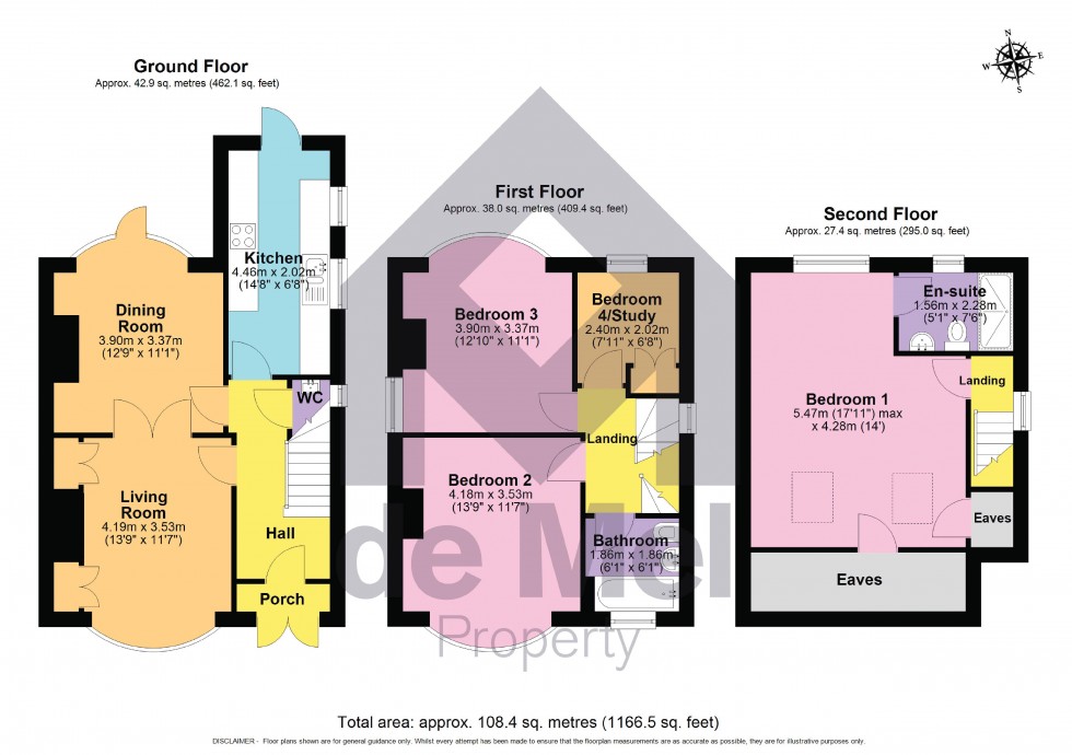 Floorplan for Hewlett Road, Cheltenham, Gloucestershire, GL52