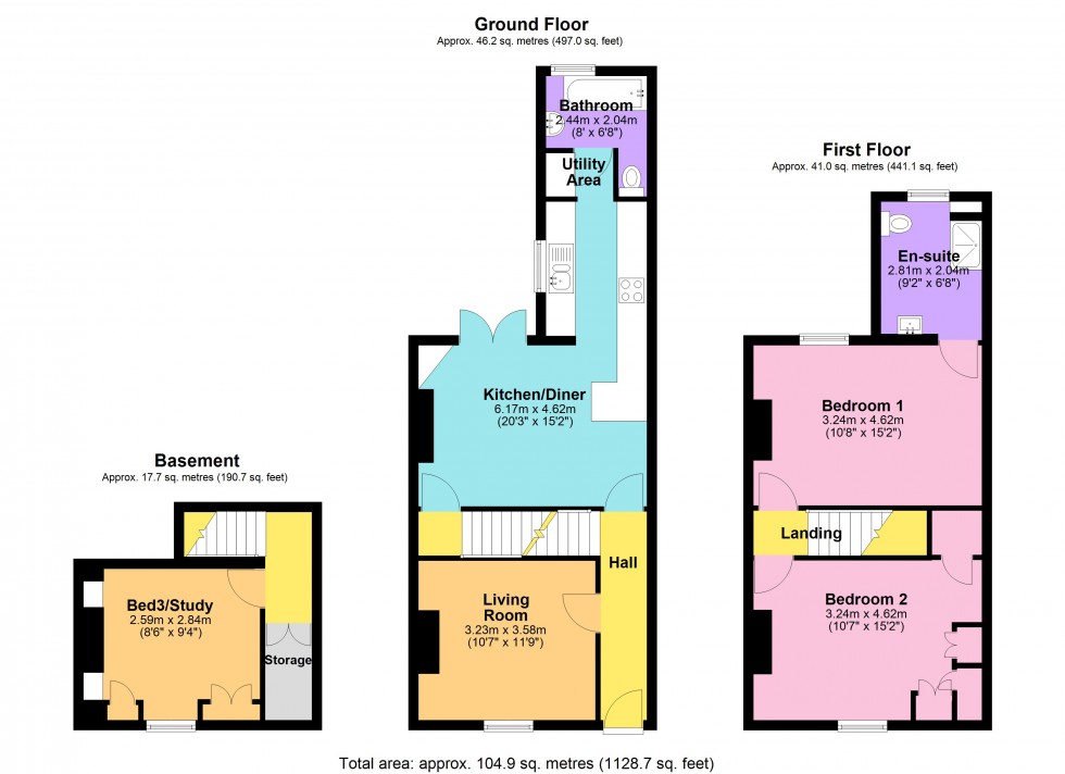 Floorplan for Keynsham Street, Cheltenham, Gloucestershire, GL52