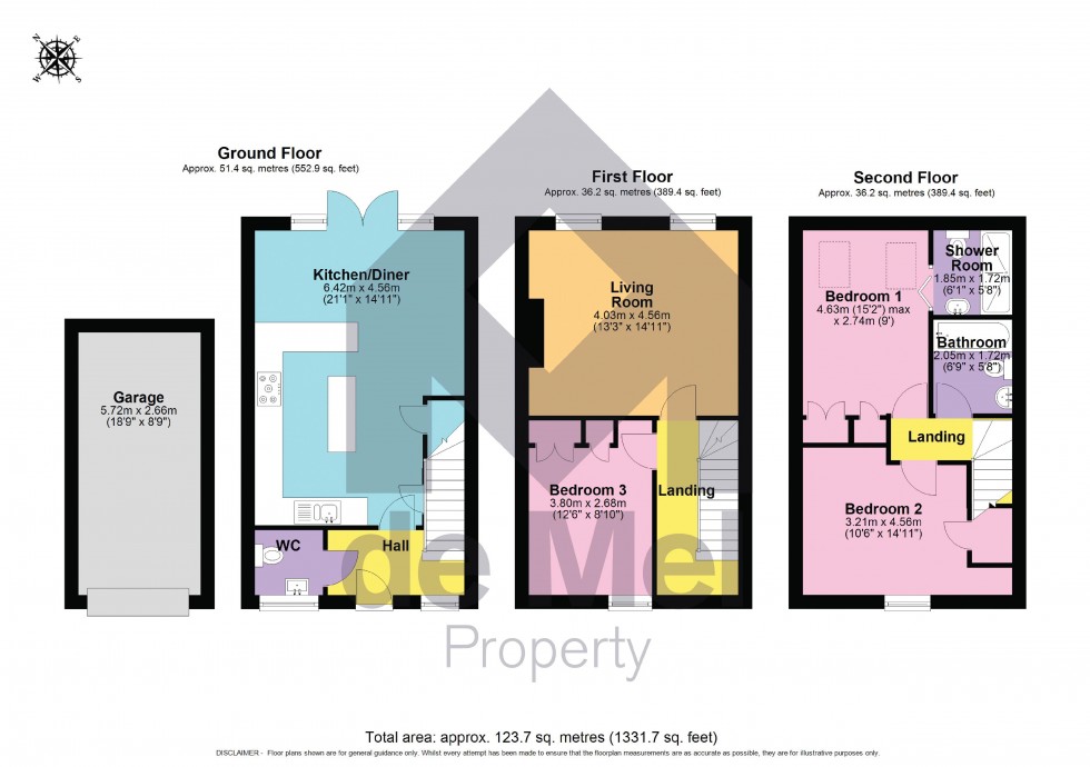 Floorplan for Greenacre Way, Bishops Cleeve, Cheltenham, GL52