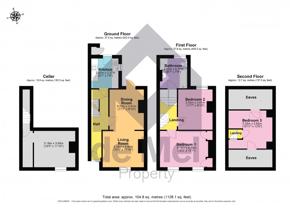 Floorplan for Winstonian Road, Cheltenham, Gloucestershire, GL52