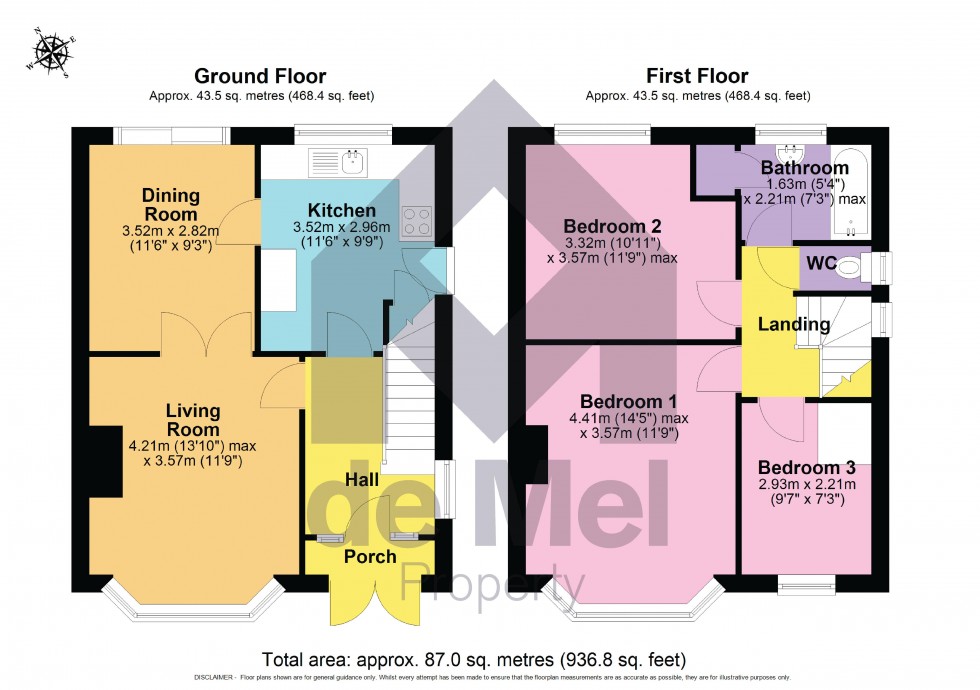 Floorplan for Beeches Road, Charlton Kings, Cheltenham, Gloucestershire, GL53