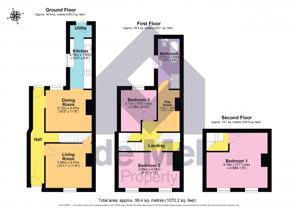 Floorplan for Sherborne Street, Cheltenham, Gloucestershire, GL52