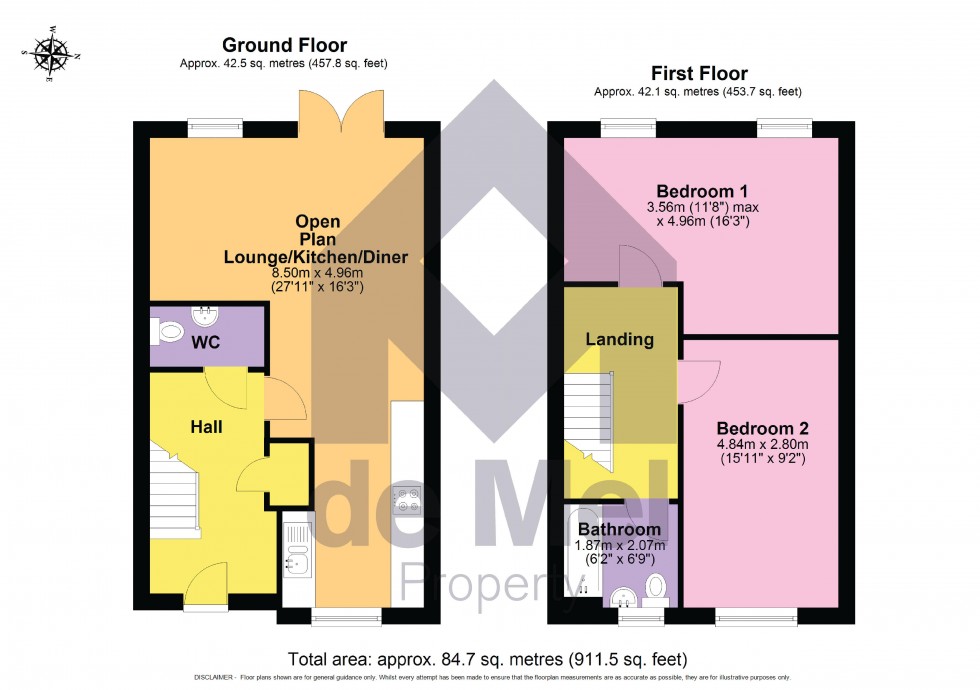 Floorplan for Pember Close, Bishops Cleeve