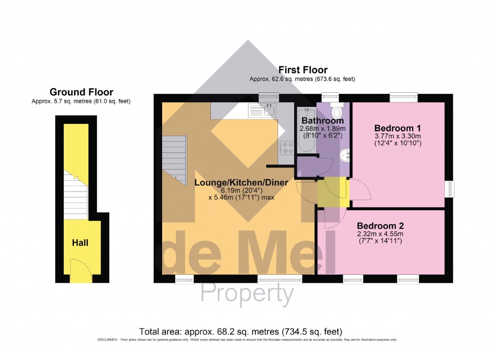 Floorplan for Knapps Crescent, Woodmancote, Cheltenham, Gloucestershire, GL52