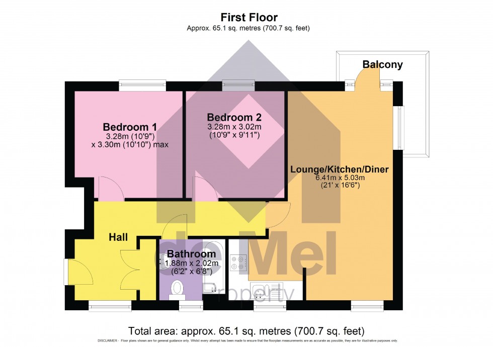 Floorplan for Ledbury Court, Cheltenham, Gloucestershire, GL52