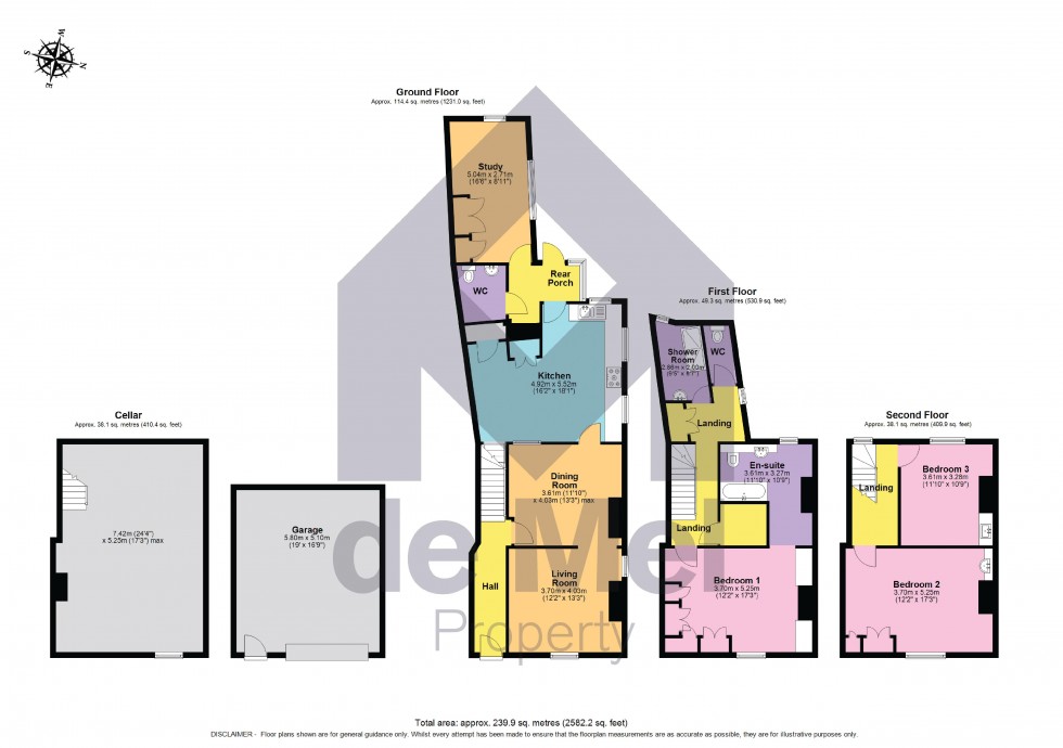 Floorplan for Abbey Terrace, Tewkesbury, Gloucestershire, GL20