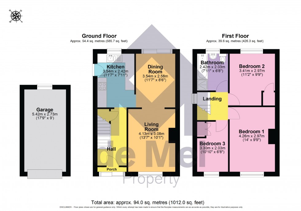 Floorplan for Caernarvon Road, Up Hatherley, Cheltenham, Gloucestershire, GL51