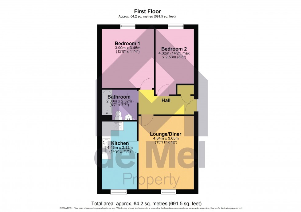 Floorplan for Church Road, Bishops Cleeve