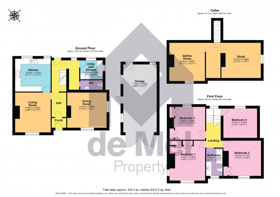 Floorplan for Arle Road, Cheltenham
