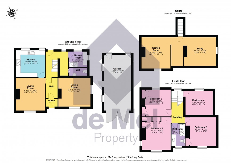 Floorplan for Arle Road, Cheltenham