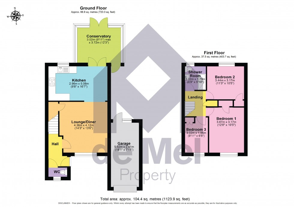 Floorplan for Southcourt Close, Cheltenham, GL53 0DW