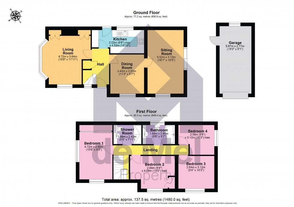 Floorplan for 83, Snowdon Garden, Churchdown, GL3