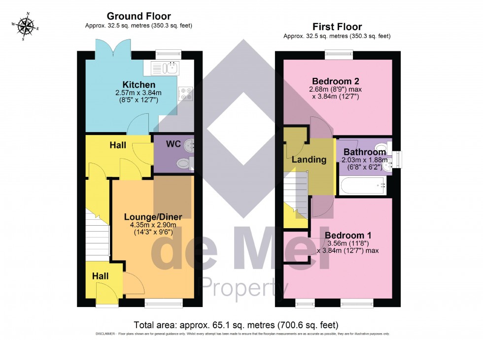Floorplan for Ruby Avenue, Bishops Cleeve, Cheltenham, GL52