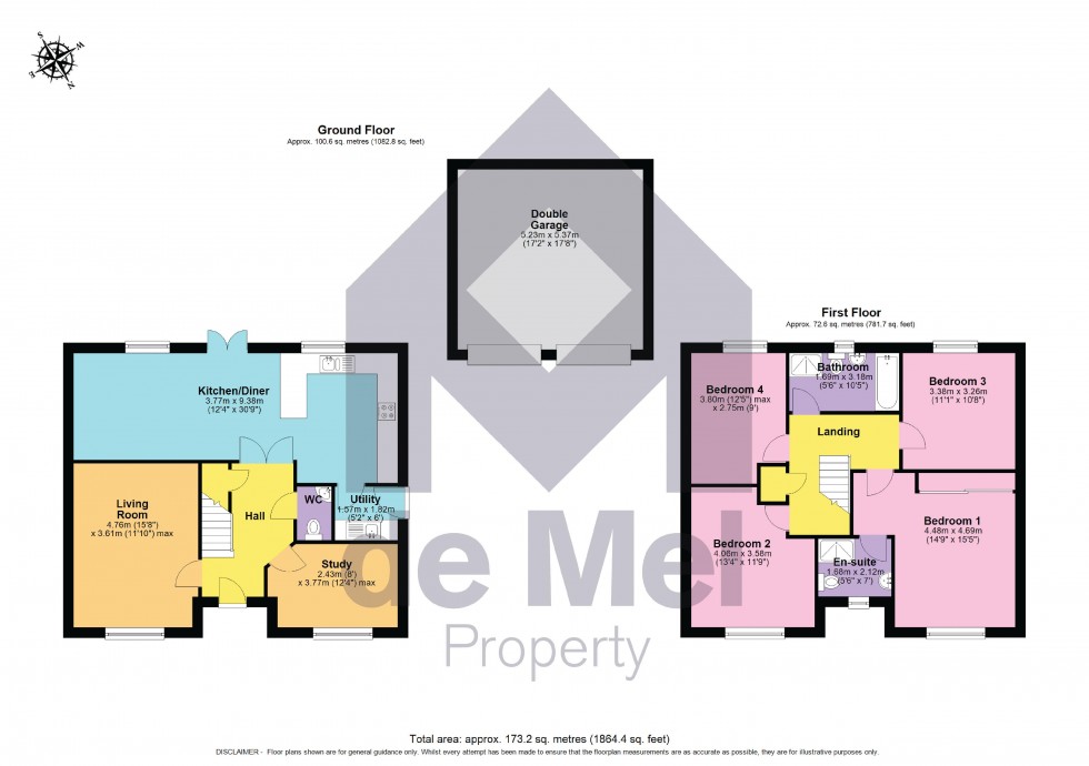 Floorplan for Beckford Road, Alderton
