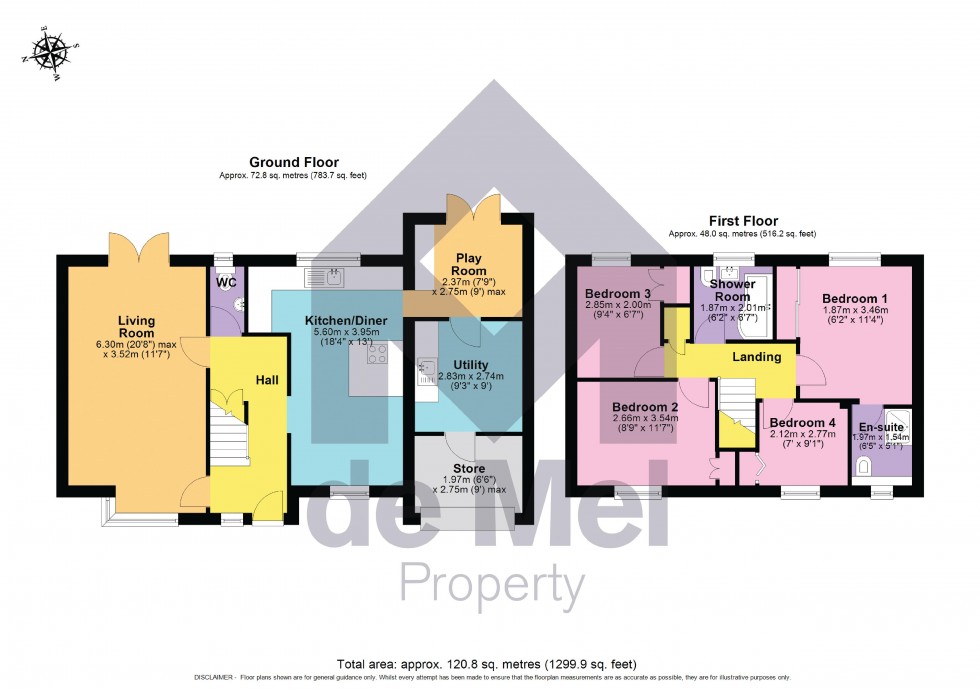 Floorplan for Britannia Way, Woodmancote, Cheltenham, GL52