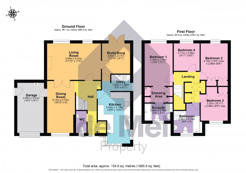 Floorplan for Gatcombe Close, Bishops Cleeve, Cheltenham