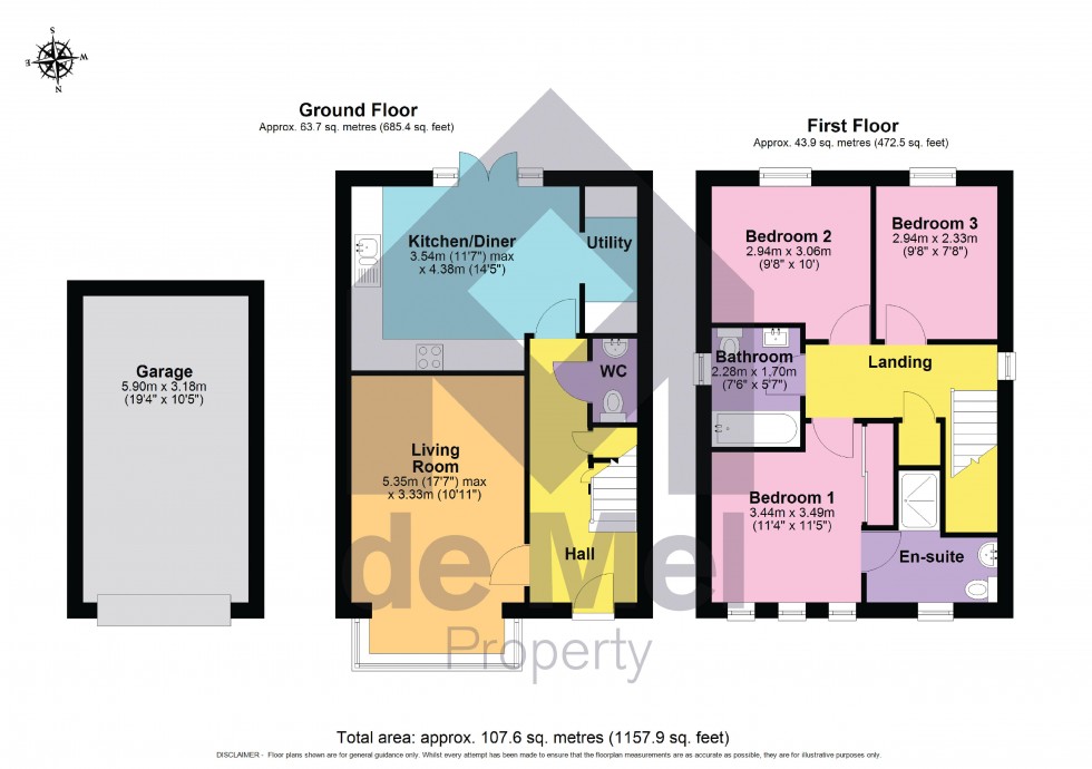 Floorplan for Harvest Street, Prestbury, Cheltenham, GL52