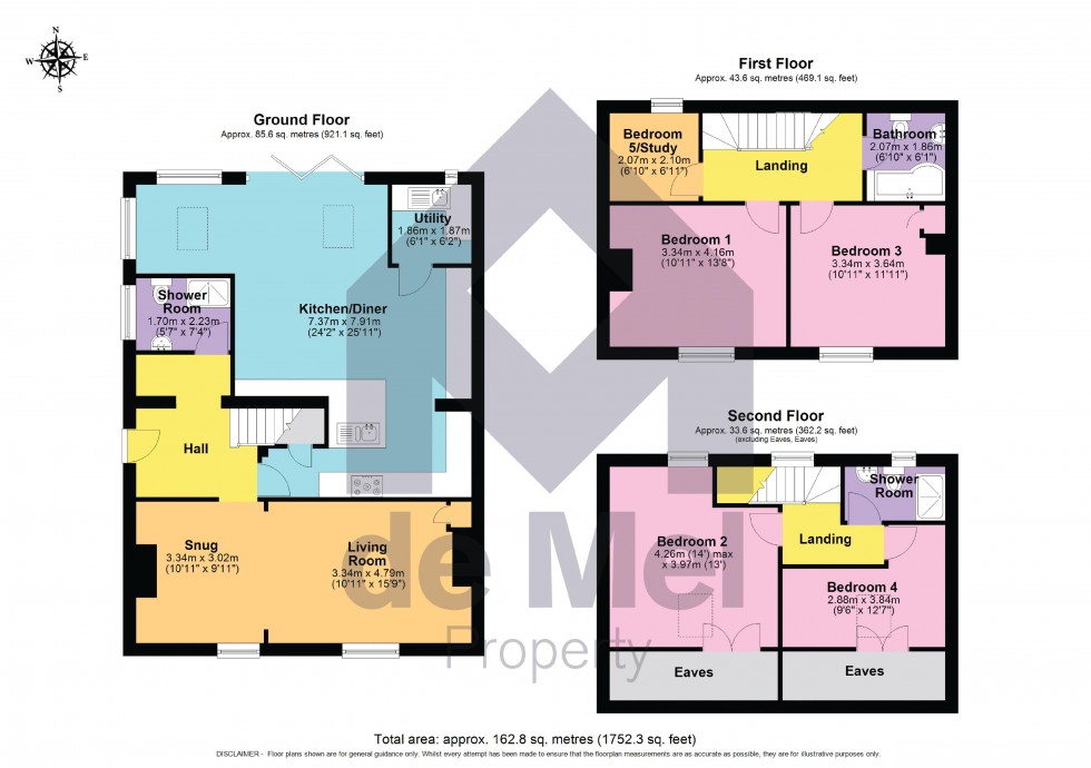Floorplan for Bishops Close, Bishops Cleeve, Cheltenham, Gloucestershire, GL52