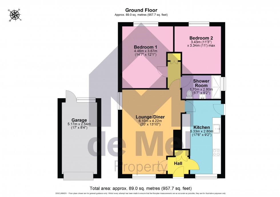 Floorplan for Long Mynd Avenue, Up Hatherley, Cheltenham