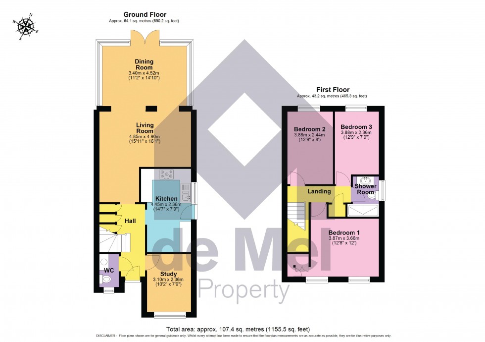 Floorplan for York Row, Cheltenham