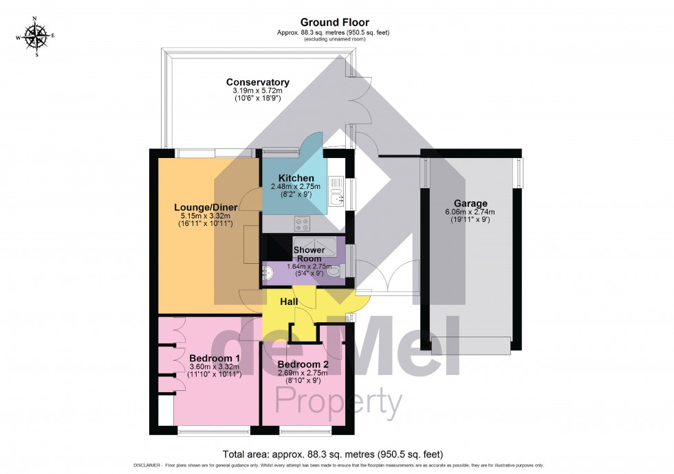 Floorplan for Hertford Road, Bishops Cleeve