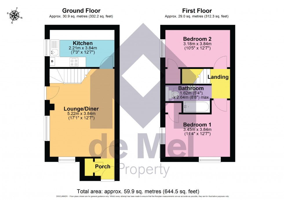 Floorplan for Clematis Court, Bishops Cleeve, Cheltenham