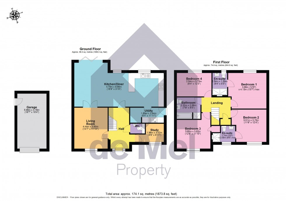 Floorplan for Pyrus Close, Badgeworth Lane, Shurdington, Gloucestershire, GL51