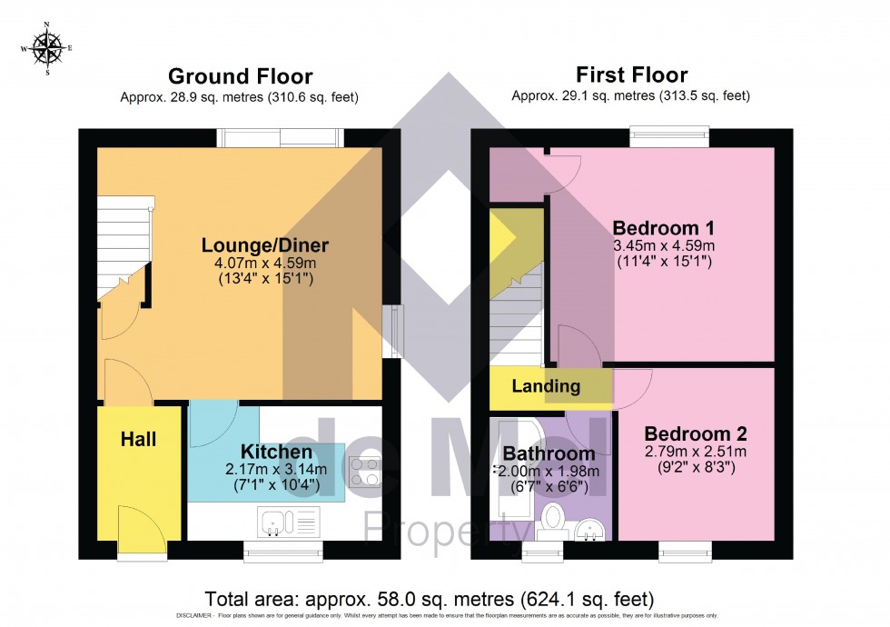 Floorplan for Otters Field, Greet