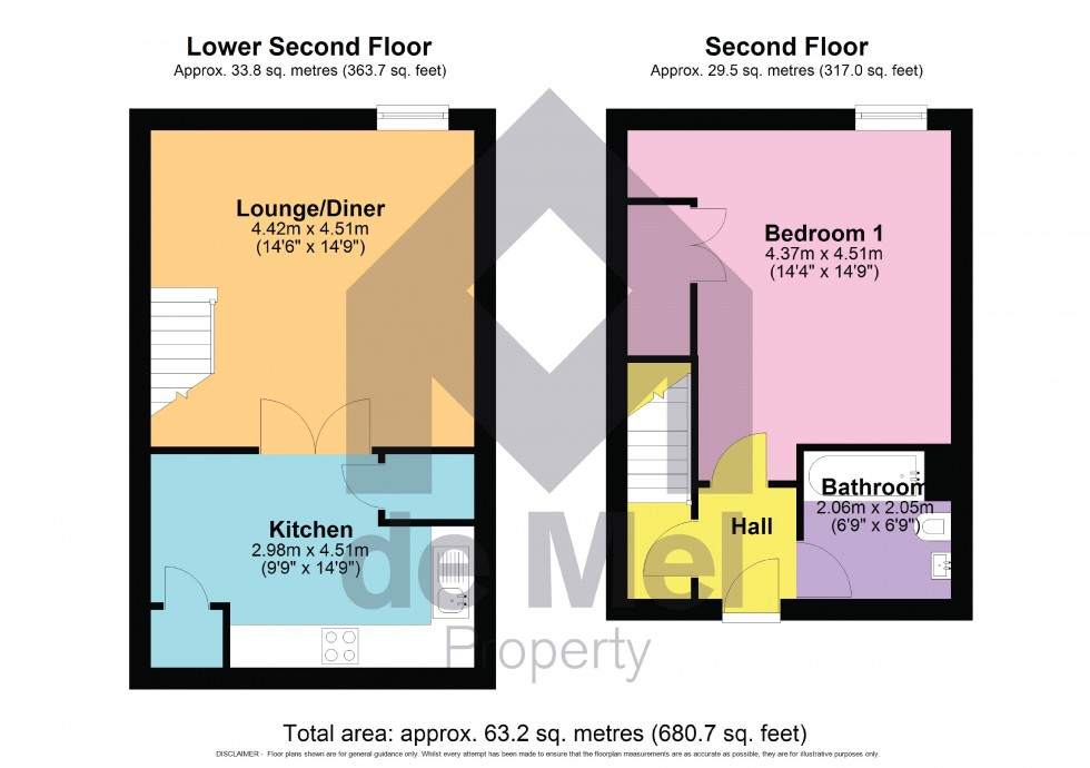 Floorplan for St. Georges Street, Cheltenham