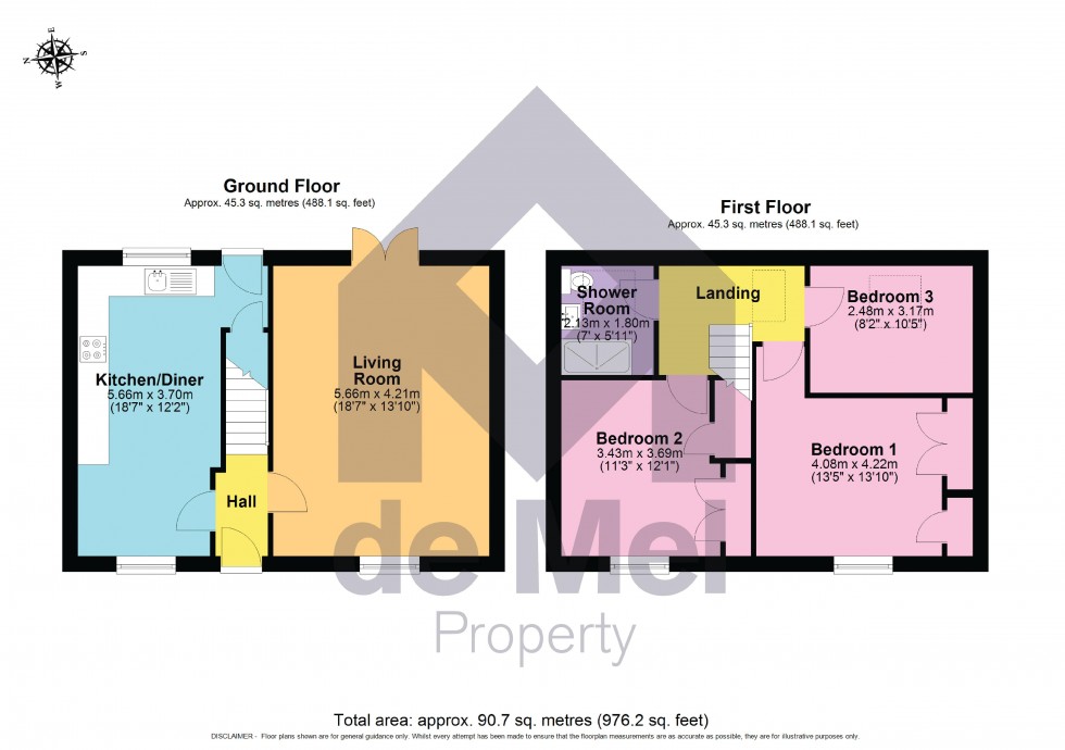 Floorplan for East Court Mews, Charlton Kings, Cheltenham, GL52