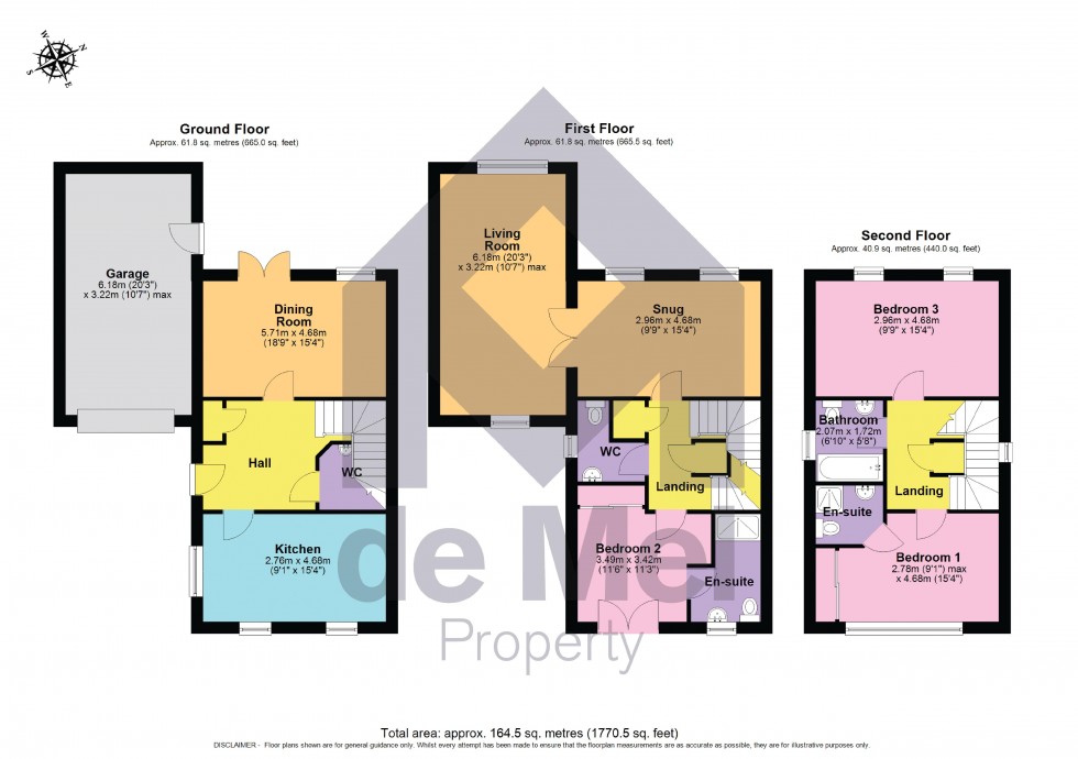 Floorplan for Denman Avenue, Cheltenham, Gloucestershire, GL50